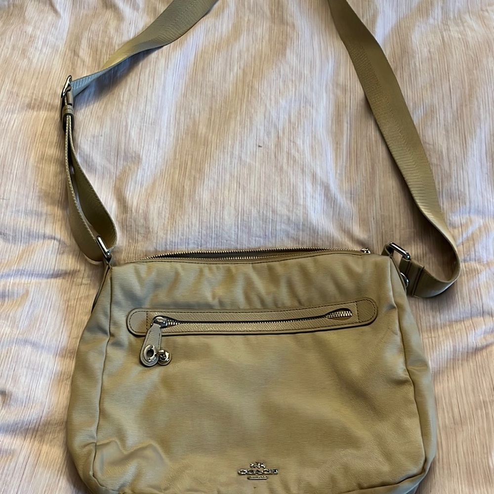 Canvas Coach crossbody